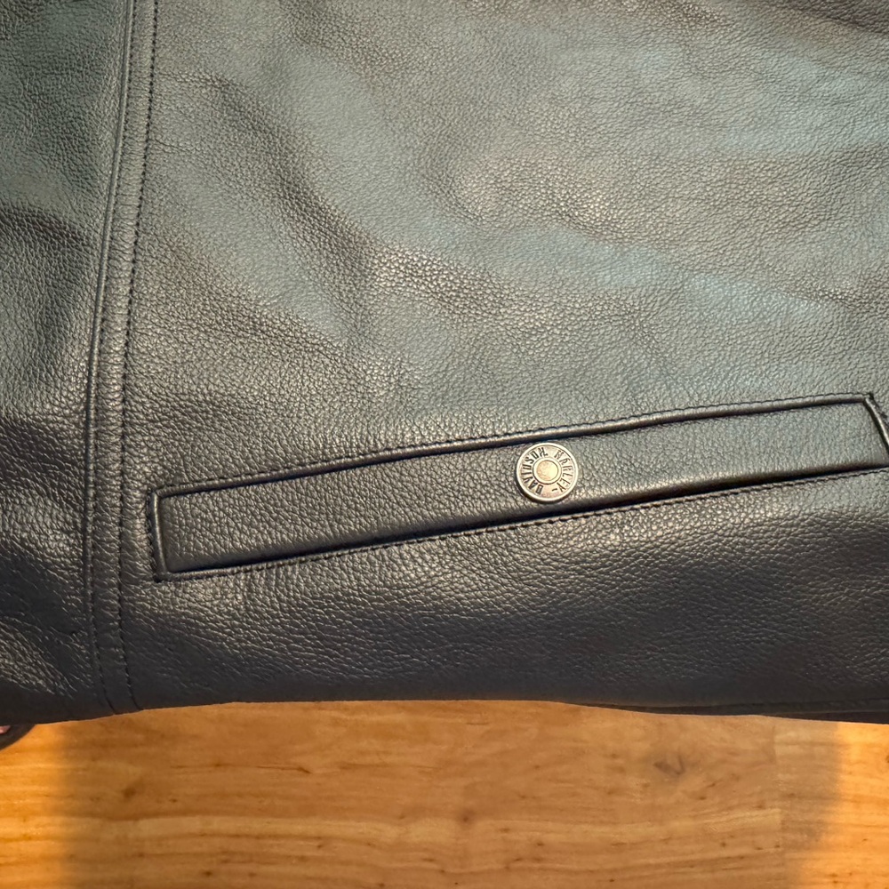 Harley Davidson Black Leather Vest - Picture 9 of 14